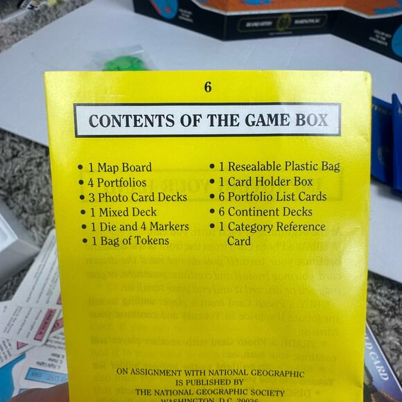 On Assignment With National Geographic Vintage 1990 Boardgame Board Game - Picture 4 of 10
